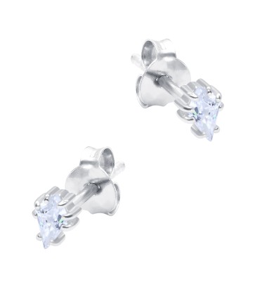 Beautiful CZ Crystal Silver Stud Earring STS-6216